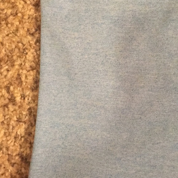 One Shoulder Light Blue Rhinestone Accent Top - Picture 3 of 5